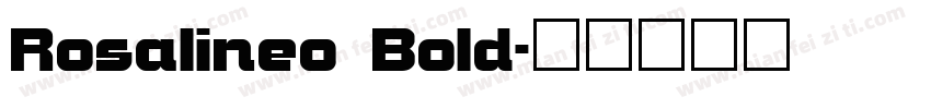 Rosalineo Bold字体转换